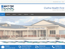 Tablet Screenshot of cluthahealth.co.nz